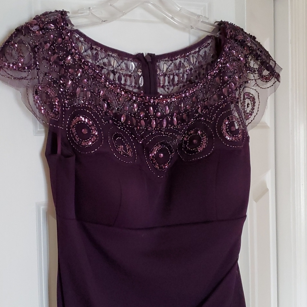 Beautiful mulberry purple gown.